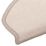 vidaXL Tapis d'escalier auto-adhésifs 15 Pièces Taupe 80 x 24 5 x 3 5 cm