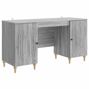 vidaXL Bureau Sonoma gris 142 5 x 50 x 75 cm Bois d'ingénierie