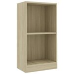 vidaXL Bibliothèque Chêne sonoma 40x24x75 cm Bois d'ingénierie