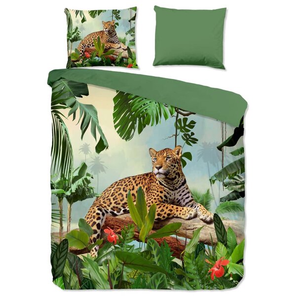 Good Morning Housse de couette JUNGLE 240x200/220 cm Multicolore