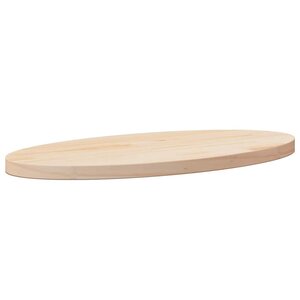 vidaXL Dessus de table 60x30x2 5 cm bois de pin massif ovale
