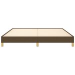vidaXL Cadre de lit sans matelas marron foncé 180x200 cm tissu
