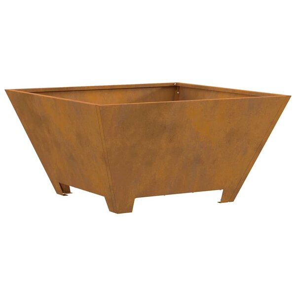 vidaXL Braise Marron 60 x 60 x 30 cm Acier résistant aux intempéries
