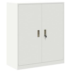 vidaXL Armoire de rangement Blanc 90 x 40 x 105 cm Acier