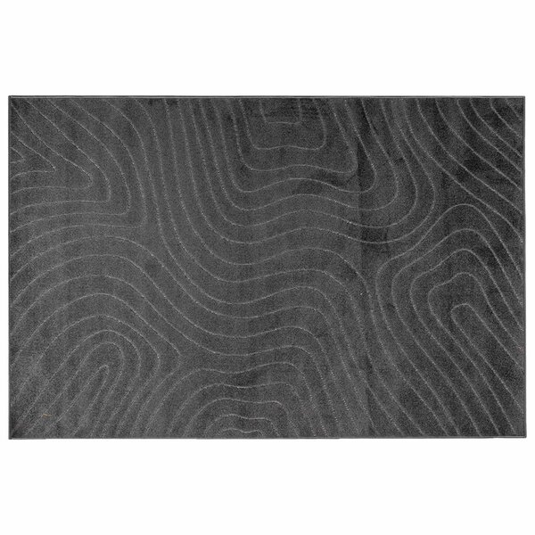 vidaXL Tapis de surface HUARTE Anthracite 340 x 240 cm Polyester