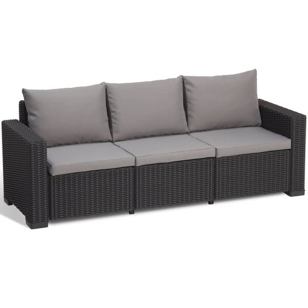 Allibert jeu de canapé de jardin 7 pcs california  graphite 231565