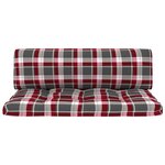 vidaXL Canapé central palette de jardin Blanc Bois de pin imprégné