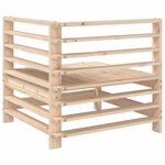 vidaXL Canapés d'angle de jardin 2 Pièces bois de pin massif