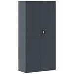 vidaXL Classeur anthracite 90x40x220 cm acier