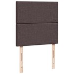 vidaXL Sommier à lattes de lit avec matelas Marron foncé 80x200 cm