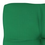 vidaXL Pouf palette de jardin vert bois de pin imprégné
