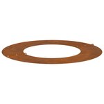 vidaXL Anneaux d'arbre plats 5 Pièces Marron Ø40 / 70 cm