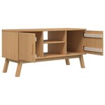 vidaXL Meuble TV OLDEN marron 114x43x57 cm bois de pin massif
