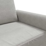 vidaXL Canapé à 2 places Gris clair 140 cm Velours