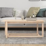 vidaXL Table basse 110x55x45 cm Bois massif de pin