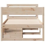 vidaXL Cadre de lit sans matelas 90x200 cm bois de pin massif