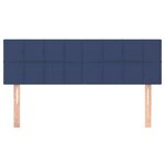 vidaXL Têtes de lit 2 Pièces Bleu 72x5x78/88 cm Tissu