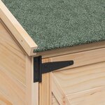 vidaXL Abri de jardin Naturel 106 x 56 x 113 5 cm Bois de Sapin Massif