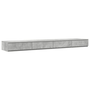 Tiroirs de Lit vidaXL Gris Béton 200x36 5x16 5 cm en Bois Ingénierie