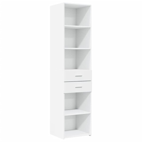 vidaXL Buffet haut blanc 45x42 5x185 cm bois d'ingénierie