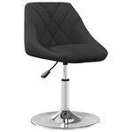 vidaXL Chaises pivotantes à manger lot de 2 Noir Velours