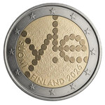 2 euros commémorative Finlande 2026 - Radiodiffusion.