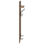 vidaXL Porte-manteau mural avec étagère Montage mural Bois ancien 90 x 40 x 10 cm