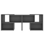 vidaXL Meuble TV Gris 104x30x52 cm Bois d'ingénierie