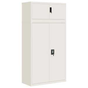 vidaXL Classeur blanc 90x40x180 cm acier
