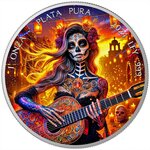 Pièce de monnaie en Argent g 31.1 (1 oz) Millésime 2024 DIA DE LOS MUERTOS