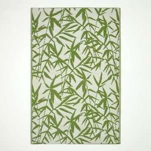 Tapis extérieur terrasse réversible - Tapis de jardin imperméable et résistant UV - Zena - Vert - 180x270 cm - HOMESCAPES