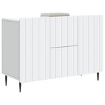 vidaXL Buffet Blanc 89 x 34 5 x 62 cm Bois d'ingénierie