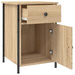 vidaXL Table de chevet chêne sonoma 40x42x60 cm bois d'ingénierie