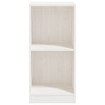 vidaXL Armoire d'appoint blanc 35 5x33 5x76 cm bois de pin massif