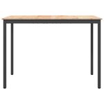vidaXL Table de bar Naturel 110 x 55 x 105 cm Bois de pin massif