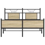 vidaXL Cadre de lit sans matelas chêne sonoma 140x190 cm
