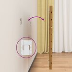 vidaXL Tête de lit murale Marron miel 96x3x63 cm Bois massif de pin