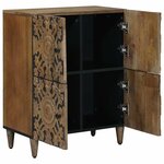 vidaXL Buffet Marron 60 x 33 5 x 75 cm Bois de mangue massif