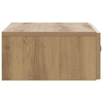 vidaXL Table d'appoint murale 59 x 34 5 x 17 cm Bois d'ingénierie