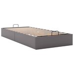 vidaXL Cadre de lit ottoman sans matelas gris 90x190 cm similicuir