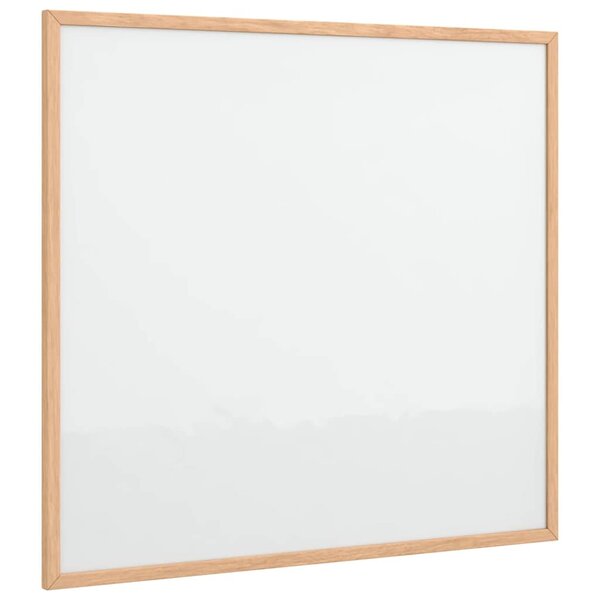 vidaXL Tableau blanc magnétique avec cadre bois de pin massif 60x55 cm
