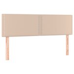 vidaXL Sommier à lattes de lit avec matelas Cappuccino 140x190 cm