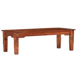 vidaXL Table basse 110 x 50 x 35 cm Bois d'acacia solide