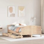 vidaXL Cadre de lit sans matelas 150x200 cm bois de pin massif