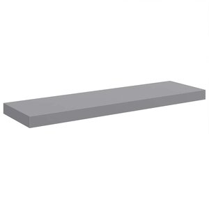 vidaXL Étagère flottante murale gris 80x23 5x3 8 cm MDF