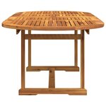 vidaXL Ensemble à manger de jardin 9Pièces bois d'acacia solide textilène