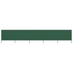 vidaXL Paravent 5 panneaux Tissu 600 x 160 cm Vert