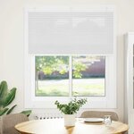 vidaXL Store plissé blanc 120x100cm largeur du tissu 119 4cm polyester