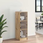 vidaXL Haut Armoire Chêne artisanal 35 x 37 x 109 cm Bois d'ingénierie