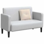 vidaXL Coussin de Dos Beige 50 x 45 cm Tissu en microfibre